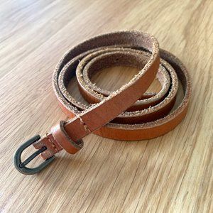 Skinny Leather Belt